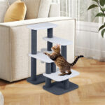 2-in-1 Cat Stairs & Tree with Sisal Scratching Post, 4 Levels Pet Steps for Elderly Cats & Short-Legged Dogs - Image 2