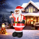 9.8ft Reclining Gingerbread Man, 6 LED Lights, Drawstring Bag, Christmas Inflatable Decoration, 12V, 1500mA, US Standard - Image 25