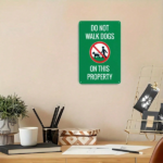 CIFbuy 1PC Retro Beware Of Dog Metal Sign, Not Walk Dogs On This Property Vintage Safety Warning Plaque, Warning Plaque, 8x12In Unframed Wall Decor Dog MetaikTok, Dog MetaikTok, Warning Plaque Self-gsckup Logiopor - Image 8