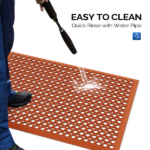 Red Rubber Floor Mat, 60*90*1cm, Anti-Fatigue & Durable - Image 5