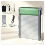 Solar Powered Automatic Chicken Coop Door with 4 Modes Light Sensor Timer Remote Control, Anti-Pinch Weatherproof Aluminum Opener for Chickens Ducks Rabbits Poultry - Image 10