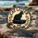 CIFbuy Vintage | Round Iron Sign 2D Flat Printed Cat Litter Room Metal Plaque,7.87x7.87In Retro Wall Art Decor For Home Bedroom Garage TikTok, TikTok, age Self-pickup Logiopics - Image 8