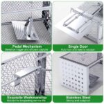 Stainless Steel Rodent Trap - High Sensitivity Pedal Auto-Locks Door, Humane Live Capture - Safe, Durable, Indoor/Outdoor Versatile Placement, Easy to Use - Image 5