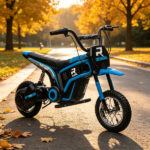 Blue 24V 350W Electric Dirt Bike - Twist Grip Throttle up to 15 MPH Ideal for Ages 13+ with Adult Supervision Required - Image 9