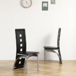 4pcs long backrest square hollow decoration PU leather dining chair round tube black cushion electroplating chair leg N201 Replace encoding13029118 - Image 36