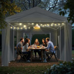 12x20 ft Carport Car Port Canopy Grey - Image 5
