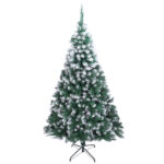 7FT Iron Leg White Christmas Tree with 950 Branches - Image 17