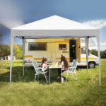 3 x 3m Two Doors & Two Windows Practical Waterproof Right-Angle Folding Tent White - Image 21
