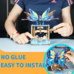 MUSIC PARK 3d Wooden Puzzle Hand Colorful Butterfly Music Box You Are My Sunshine Handmade Assembly Model Kit Holidays Brthdays Christmas Gifts - Image 4