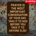 CIFbuy Vintage Prayer Quote Metal Sign 8x12 Inch, Inspirational Religious Wall Art, Waterproof Rustproof 2D Flat Plaque Home Decor TikTok, TikTok, Art Self-pickup Logiopics - Image 8