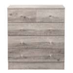Modern Simple 5-Drawer Dresser Gray - Image 3
