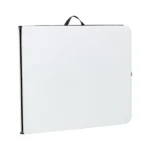 6 Foot Bi-Fold Plastic Folding Table, White (Shipment from Walmart) - Image 2