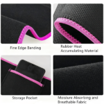 Waist Trimmer Belt Sport Workout Shaper Burner Slimming Belt W/ Phone Pocket Pink-Black (US Logistics only For USPS.TK/TMEU only For self-pickup) - Image 6