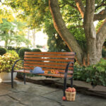 48" Hardwood Slotted Steel Cast Iron Frame Outdoor Patio Garden Bench Park Seat - Image 13