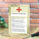 CIFbuy Templar Knight Oath Plaque, Medieval Templar Order Decor, Red Cross Vintage Chapel Design, Vintage Chapel Design, Durable Wall Art ikTok, ikTok, oss Vintage Chapel Design Self-dickup Logioprtr - Image 4