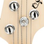 [Do Not Sell on Amazon] Gjazz Electric 5 String Bass Guitar Full Size Bag Strap Pick Connector Wrench Tool Transparent Yellow - Image 19