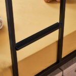 Same Code 12883671 Iron Bed Bunk Bed with Ladder for Kids Twin Size Black - Image 37