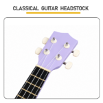 21in Linden wood body rosewood fingerboard ukulele, cotton bag, capo, strap, picks*2, tuner Strings Dust cloth - Image 5