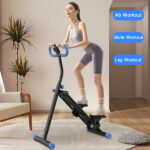 Stair Stepper with resistance Home-Upgrade Vertical Climber Workout Machine for Full-Body Exercise Climber Fitness Equipment with Stable Frame Adjustable Handlebar-Black Blue-No support Self-pick up - Image 10