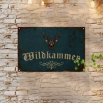 CIFbuy Vintage Deer Head Metal Sign, Iron Wall Art With German Wildkammer Lettering, Rustic Farmhouse Home Decor, Lettering, Rustic Farmhouse Home Decor, 7.87x11 SignikTok, SignikTok, tering, Rustic Farmhouse Home Decor Self-alckup Logiopx11 - Image 6