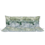Outdoor Swing Cushions 60 Inch, Waterproof 4" Thick Porch Swing Cushion Replacement with Backrest and Ties, Comfortable 2-3 Seat Pation Swing Pad for Backyard, Garden, Lawn, Outdoor Furniture bamboo leaf - Image 2