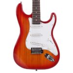 Rosewood Fingerboard Electric Guitar Sunset Red - Image 10