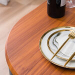 Same Code 35204938 Brown Wood Grain PVC Breakfast Table (One Table and Two Chairs) - Image 32