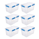 6 PACK - WATERPROOF 13.2Gal/52.8Qt/50L BOX (Shipment from Walmart)