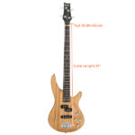 GIB Electric Bass Guitar Full Size 4 String Burlywood - Image 17