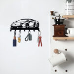 CIFbuy Alluring 1pc Metal Key Holder for Wall. The 7 - Hook, Black, Wall - Mounted Organizer is a Gorgeous Addition to Your Front Entryway. It Serves as a De(TikTok/temu self-pickup orders) - Image 18