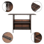 Modern Stylish And Beautiful Bar Table Brown Gradient - Image 5