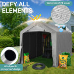 8’X 12’outdoor storage shelter shed - Image 17