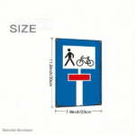 CIFbuy 2D Flat German Traffic Sign Bicycle Pedestrian Dead End Road Sign, Durable Metal Wall Hanging Decor 8x12 Inch, International Sty TikTok, TikTok, le Metal Wall Hanging Decor 8x12 Inch Self-pickup Logiopics - Image 5