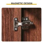 1-Door 1-Drawer 4-Tier Bathroom Vanity Grille-Finished MDF Melamine-Faced Bathroom Cabinet Arched Top 15.75*11.81*66.93in Walnut - Image 6
