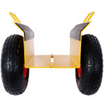 Heavy Duty Panel Dolly Slab Dolly with Handle & 2 10" Peneumatic Tires Wheels 600LBS Load Capacity for Drywall Sheet Heavy Appliance & Material Handling All Terrain Moving Cart Panel Dolly - Yellow - Image 16