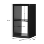 2 Cube Storage Organizer, Solid Black (Shipment from Walmart) - Image 4