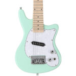Do Not Sell on Amazon 30in Maple Fingerboard Mini Electric Guitar Kit with 5W Amplifier Bag String Shoulder Strap Plectrum Cord Wrench Tool Light Green - Image 8