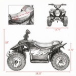 Green 6V Kids Motorized Quad – 4-Wheeler ATV Ride On Car with Forward/Reverse Switch for 18-36 Months Old - Image 2