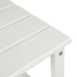 36*36*47cm Single Layer Square HDPE Side Table White - Image 13