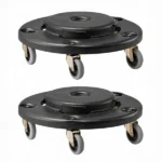  500lbs Heavy Duty Trash Can Dolly (2-Pack), Round Roller Base with 4 Lockable Wheels for 20, 32, 44, 55 Gallon Cans(Excluding trash cans) - Image 3