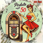 CIFbuy 1pc 8-Inch Round Italian Retro 1950s Jukebox Wall Plaque, Vintage 50s Diner Sign With Pin-Up & Italian Text, Mid-Century Modern TikTok, TikTok, Self-pickup Logiopics - Image 5