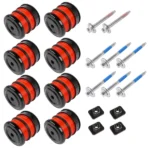 8X Silicone Body Mount Bushings and Cushion Bolts Kit Replacement for F-250 F-350 2008-2016 13848 - Image 3