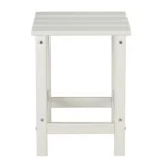 36*36*47cm Single Layer Square HDPE Side Table White - Image 4