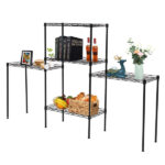 Changeable Assembly Floor Standing Carbon Steel Storage Rack Black - Image 25