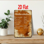 CIFbuy 1pc German Weather-Themed Metal Sign, 7.87*11.81 Inch 2D" Flat Unframed Outdoor Wall Decor, Wall Decor, Weatherproof Rustproof UV Resistant D 7.87*11ikTok, 7.87*11ikTok, t Self-pickup Logiopics - Image 7