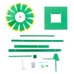 8FT Weather Resistant Yard Garden Windmill Green - Image 11