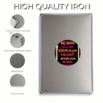 CIFbuy Vintage Metal Tin Wall Art 8x12 Inch, Multilingual Motivational Quote Sign, Waterproof Rustproof 2D Flat Decor For Home Office TikTok, TikTok, ce Self-pickup Logiopics - Image 7