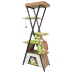 73" Multi-Level Cat Tree with Condo & Perch, Multi-Cat Climbing Tower with Scratching Pad & Interactive Toys - Image 2