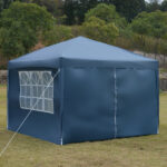 3 x 3m Two Doors & Two Windows Practical Waterproof Right-Angle Folding Tent Blue - Image 40