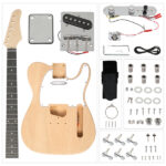 DIY 6 String TL Style Electric Guitar Kits with Mahogany Body, Maple Neck and Accessories - Image 7